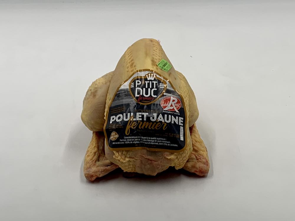 Poulet jaune Fermier PAC  a/Tarses - P'Tit Duc / 6 x 1,8kg