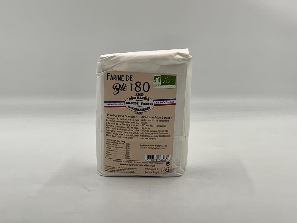 Farine Biologique T80 - Moulins de Versailles / 1kg