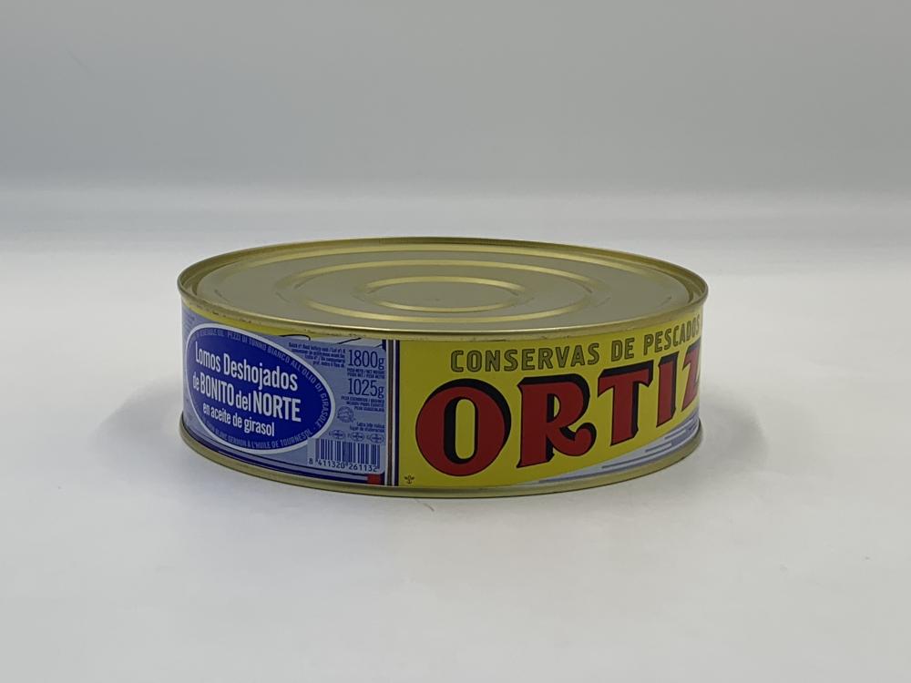 Morceaux de thon blanc Germon à l'huile Végétale - Ortiz / 1,8kg