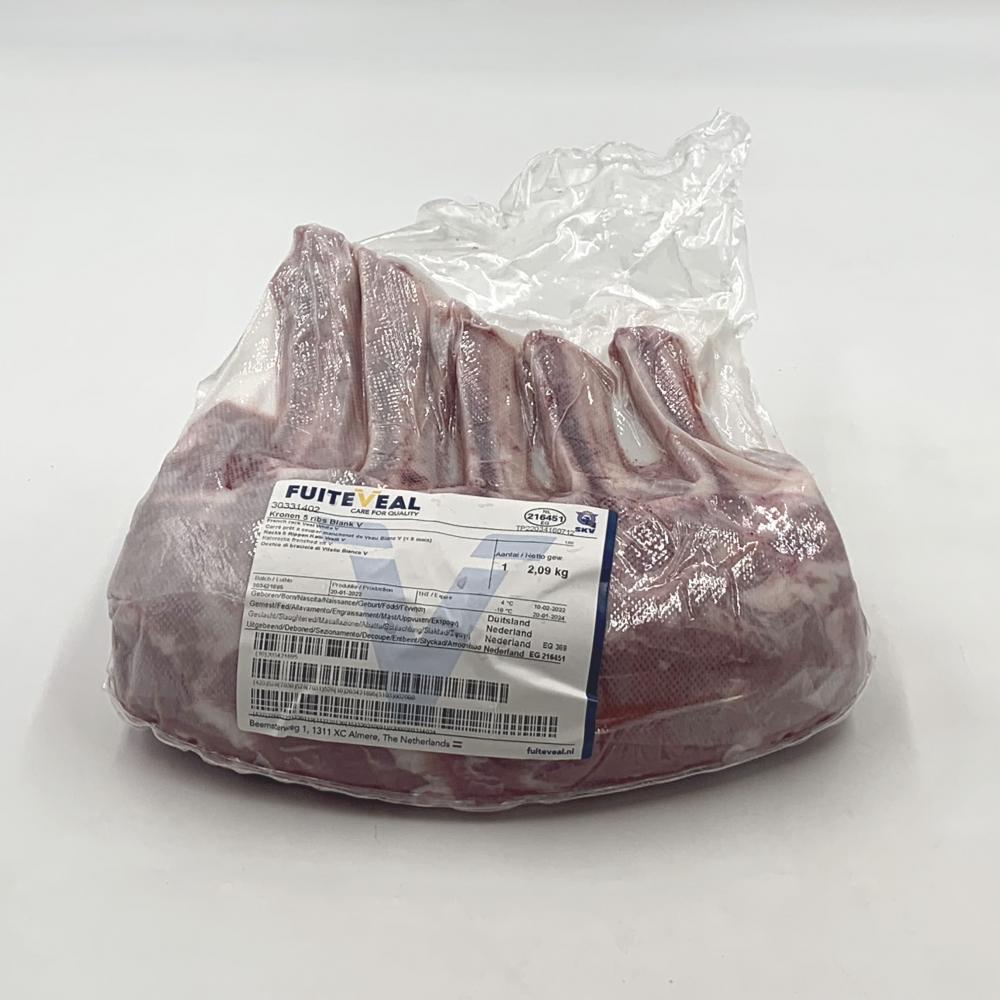 Carré French Rack de veau Blanc (< 8 mois) halal - FuiteVeal / 2kg