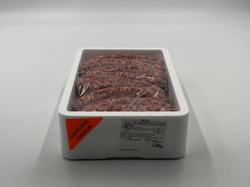 Saucisse de dinde aux Oignons - Icaunais / 2.5kg