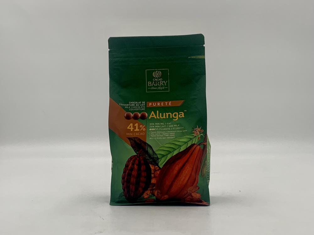 Chocolat au lait Pistole ALUNGA 41% - Barry / 1kg