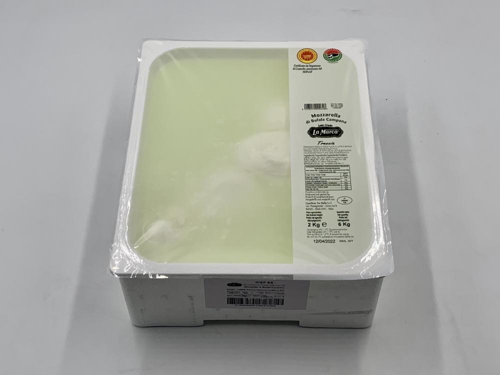 Mozzarella Di Bufala Tressé au Lait Cru AOP - La Marca / 2kg