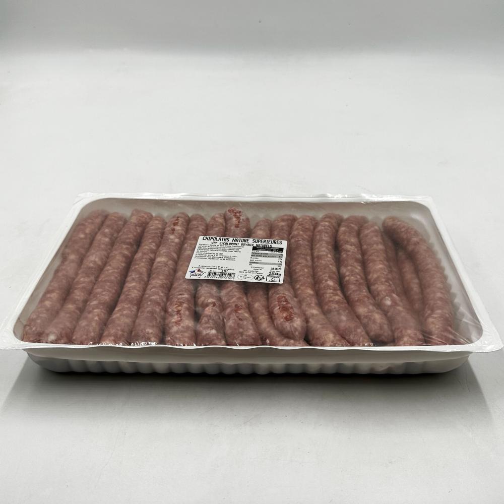 Chipolatas Nature Longues VPF - Saveurs des Mauges / 2,5kg