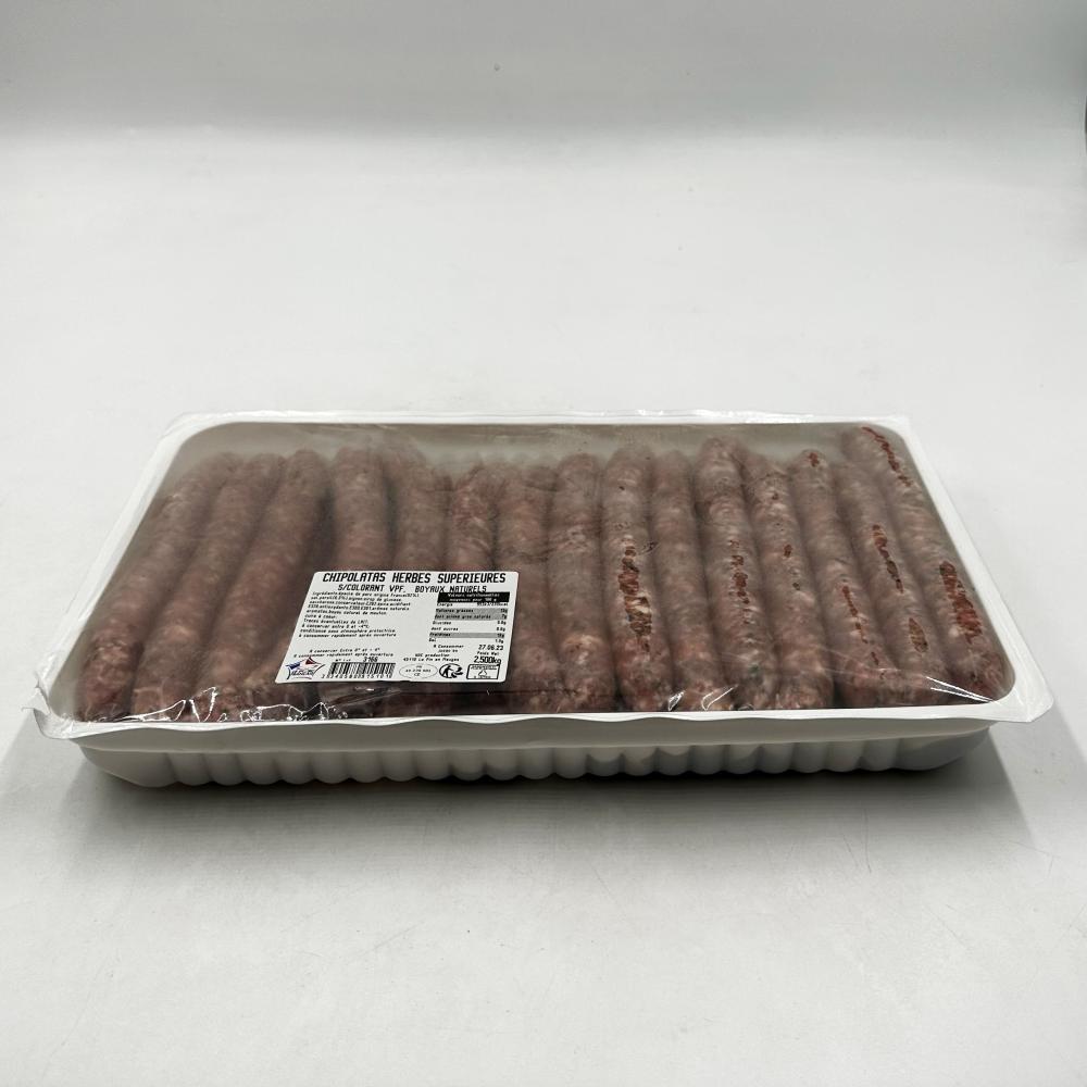 Chipolatas Herbes Longues VPF - Saveurs des Mauges / 2,5kg