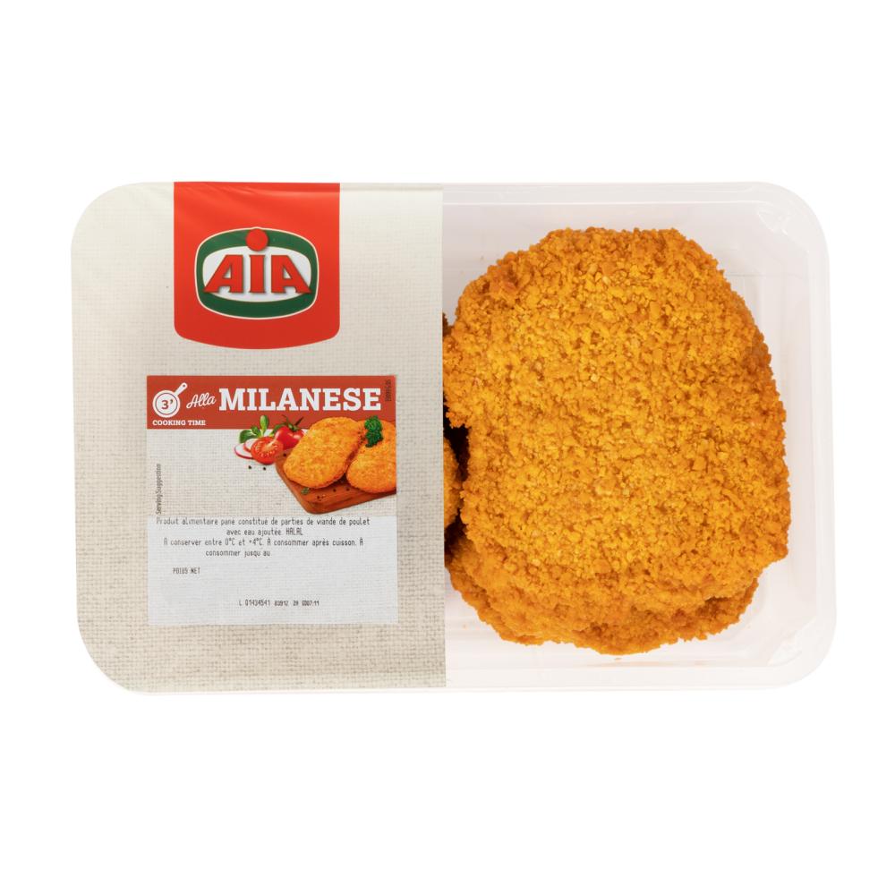 Escalope de Volailles Milanaise import Halal s/at - AIA / 1kg