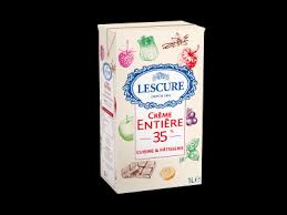 Crème Liquide Lescure UHT 35 % - 1 litre