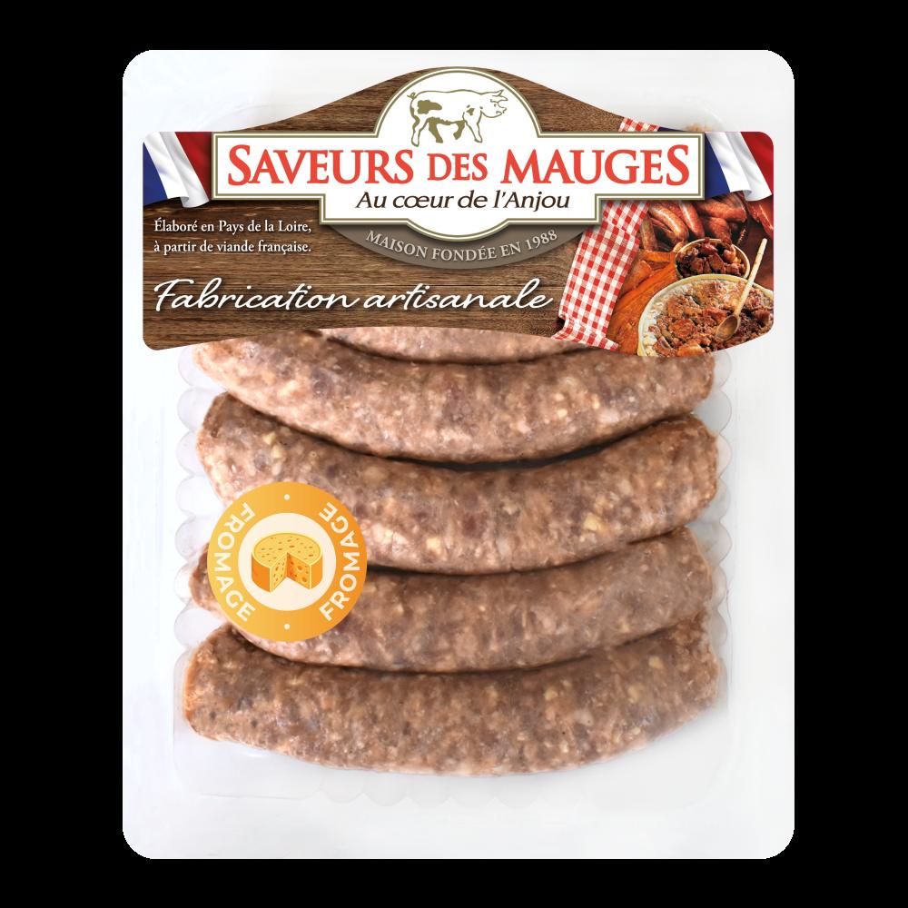 Saucisse Au Fromage x6 - Saveurs Des Mauges /600g