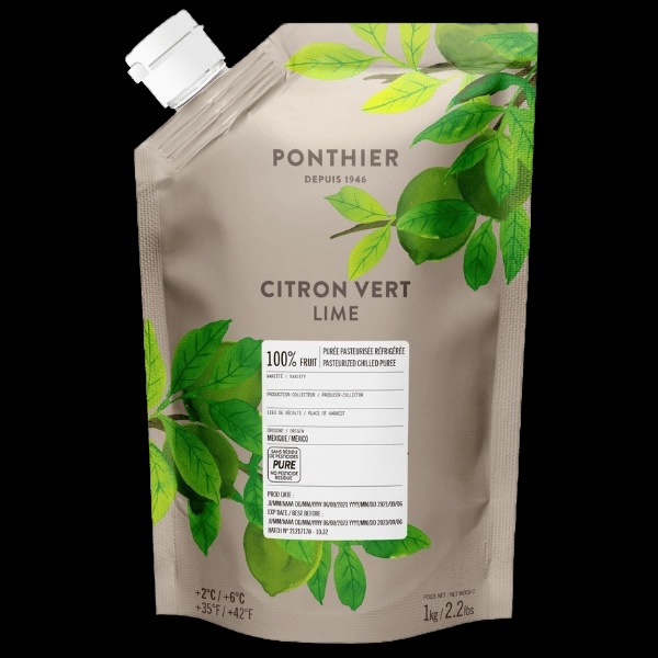 Purée réfrigérée Citron Vert - Ponthier / 1 kg