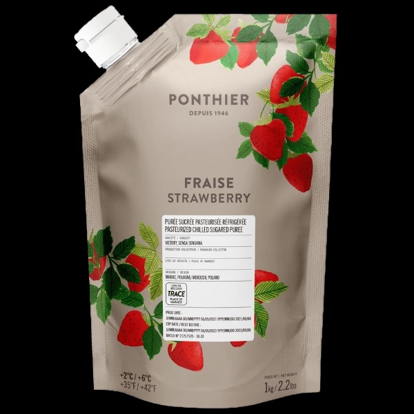 Purée réfrigérée Fraise- Ponthier / 1 kg