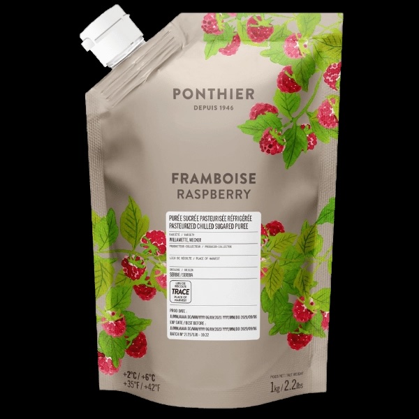 Purée réfrigérée Framboise - Ponthier / 1 kg