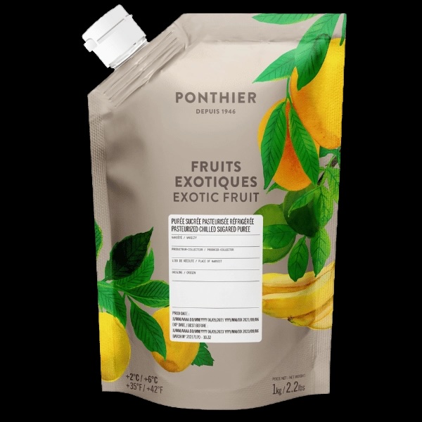Purée réfrigérée Fruits Exotiques - Ponthier / 1 kg