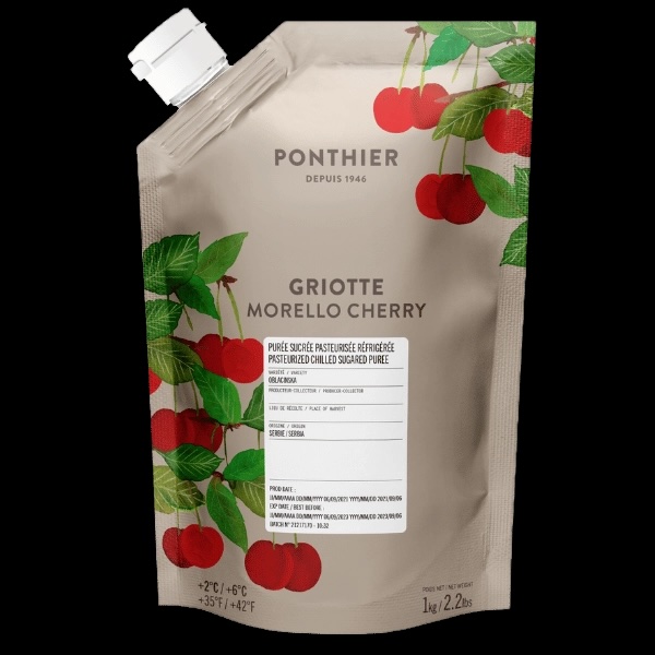 Purée réfrigérée Griotte - Ponthier / 1 kg