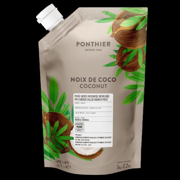 Purée réfrigérée Noix de Coco - Ponthier / 1 kg