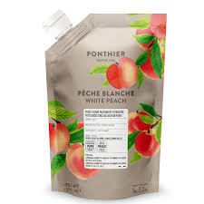 Purée réfrigérée Peche blanche - Ponthier / 1kg
