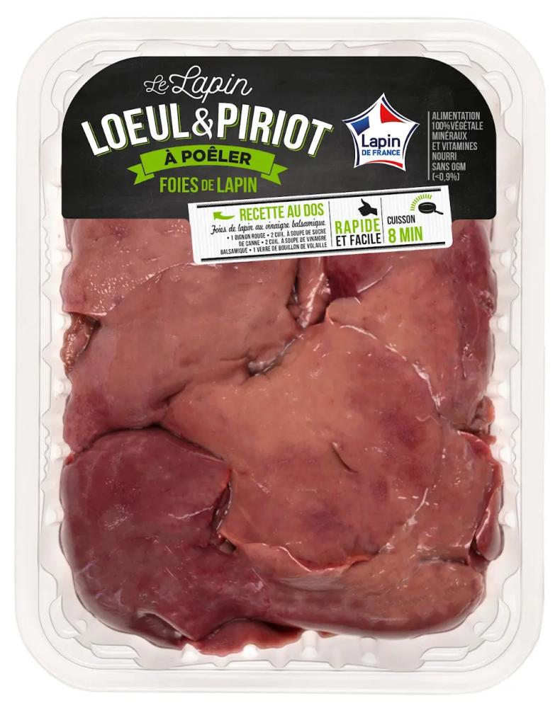 Foie de Lapin s/at - Loeul et Piriot / 800g