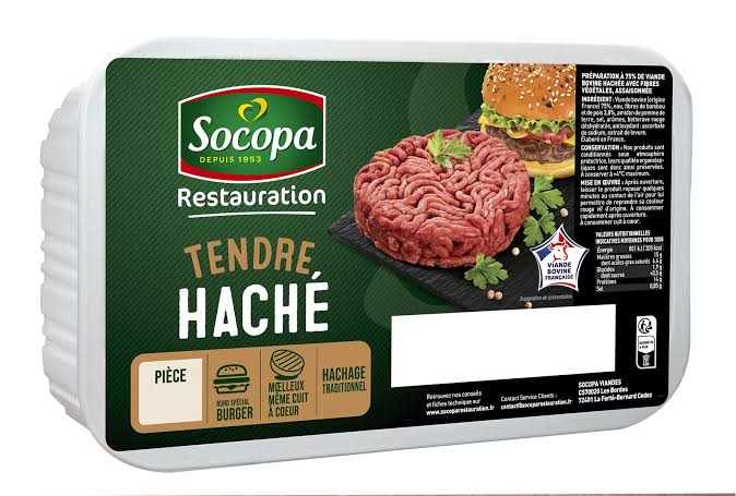 Steak haché rond 125 grs VBF - Socopa / 1 kg