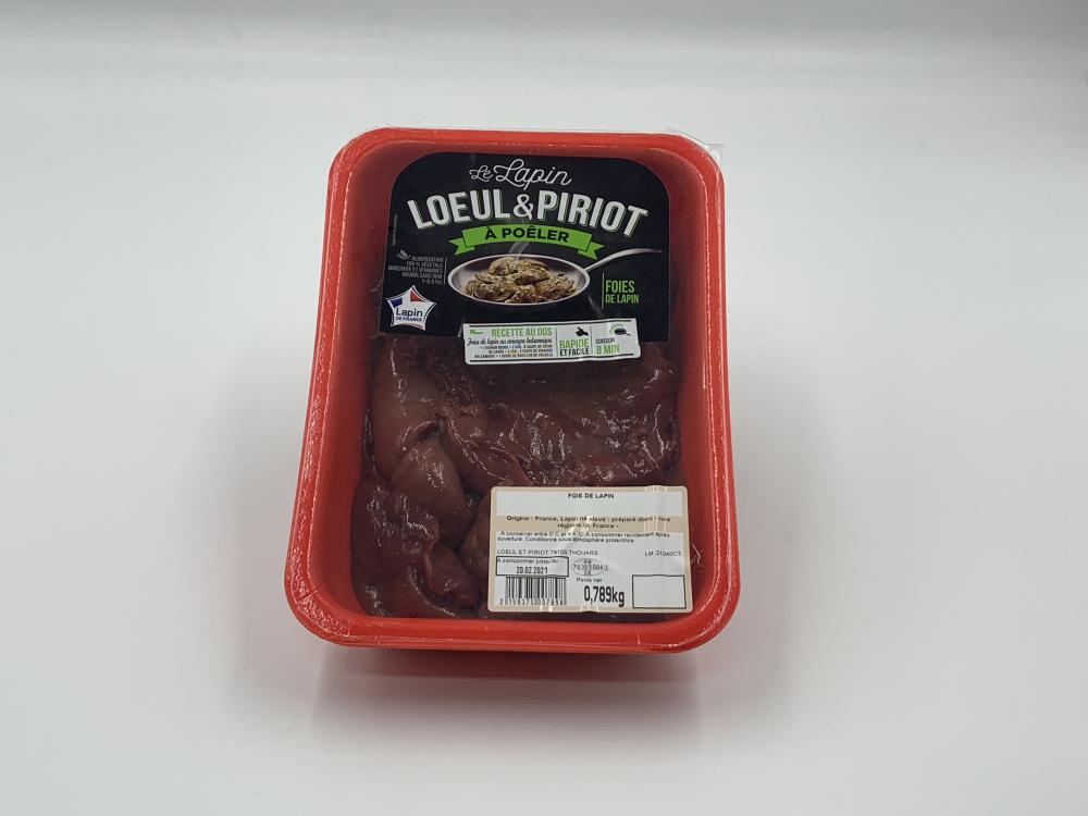 Foie de Lapin s/at - Loeul et Piriot / 800g