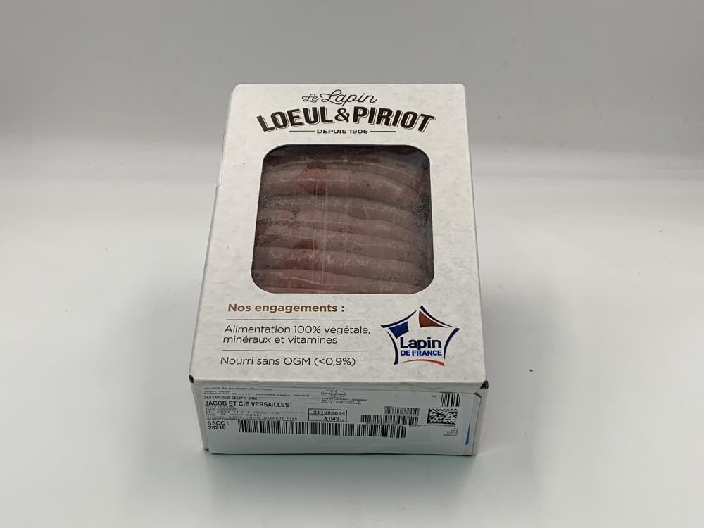 Saucisse de Lapin vrac - Loeul et Piriot / 3kg