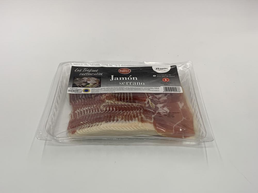 Jambon Serrano en tranches - Berni / 500g