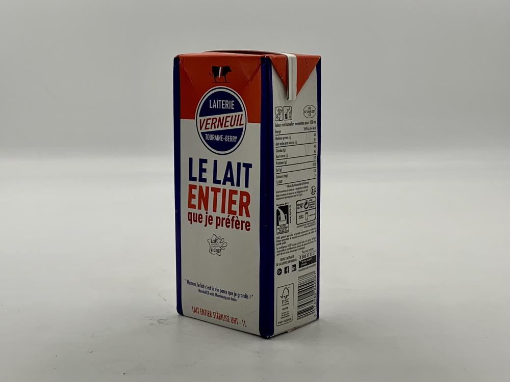 Lait entier UHT - Laiterie de Verneuil / 1L