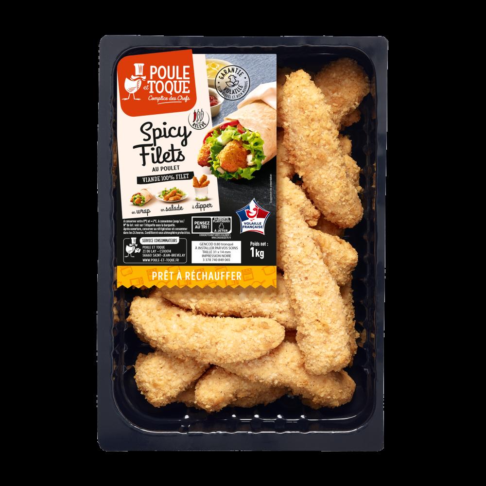 Spicy Filet's au Poulet s/at x 25 - TOQUE / 1kg