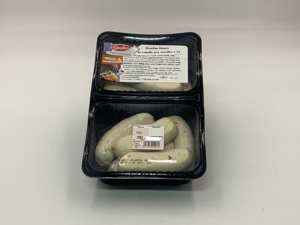 Boudin Blanc aux Morilles x 10 - Le gaulois / 1kg