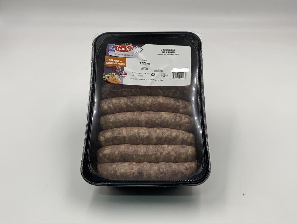 Saucisse de Canard s/at x 8 - SNV / 1.2kg