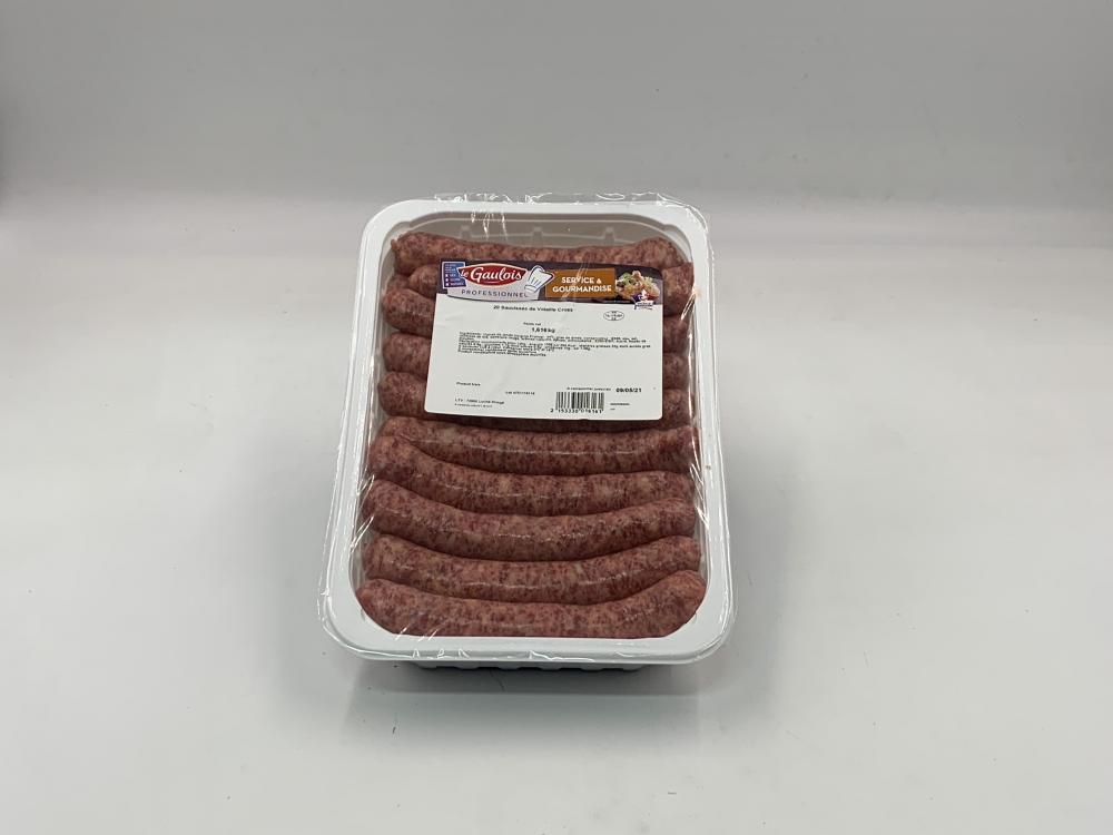 Saucisse de Volaille Nature s/at x 20 - SNV /1,7kg