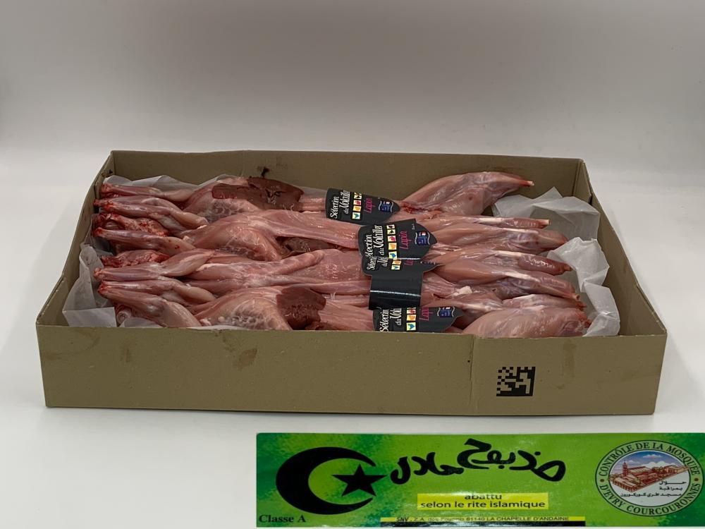 Lapin halal SNV / Colis 4 pièces - 6 kg