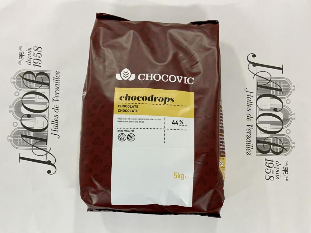 Chocolat goutte  44% Barry noir - Chocovic / 5kg