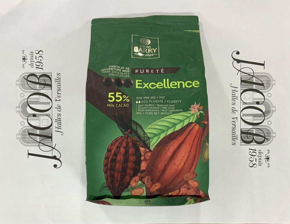 Chocolat pistole excellence 55% - Barry / 5kg