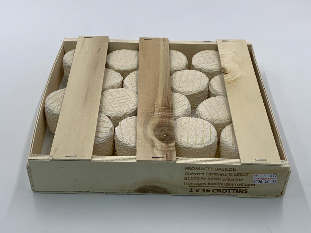 Crottin Fermier au Lait Cru - Fromage Basilou / 16 x 100g