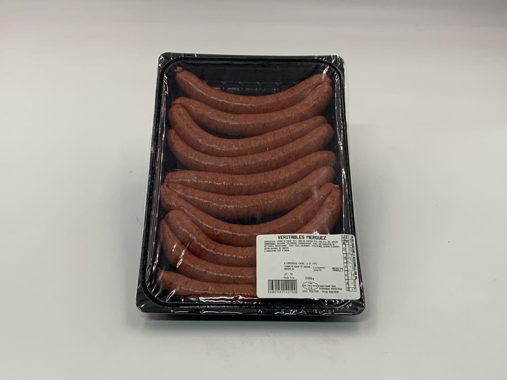 Merguez Boeuf Mouton Artisanale x10 - Piveteau / 600g