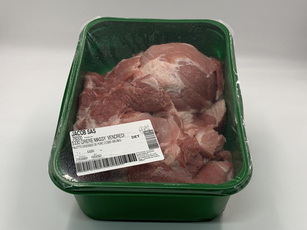 Palette de Porc Désossée  BBC - Vallegrain /6kg