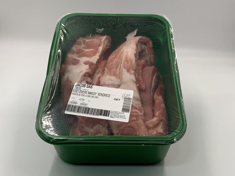 Travers de Porc BBC - Vallegrain / 6kg