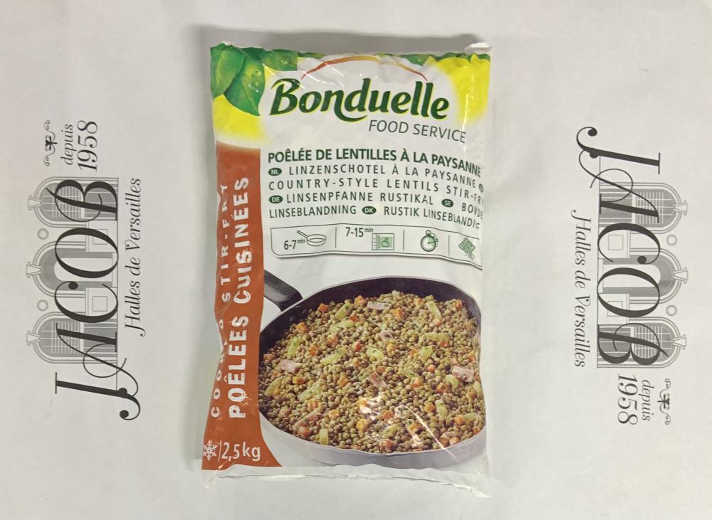 Poelée de Lentilles Surgelées - Bonduelle / 2,5kg