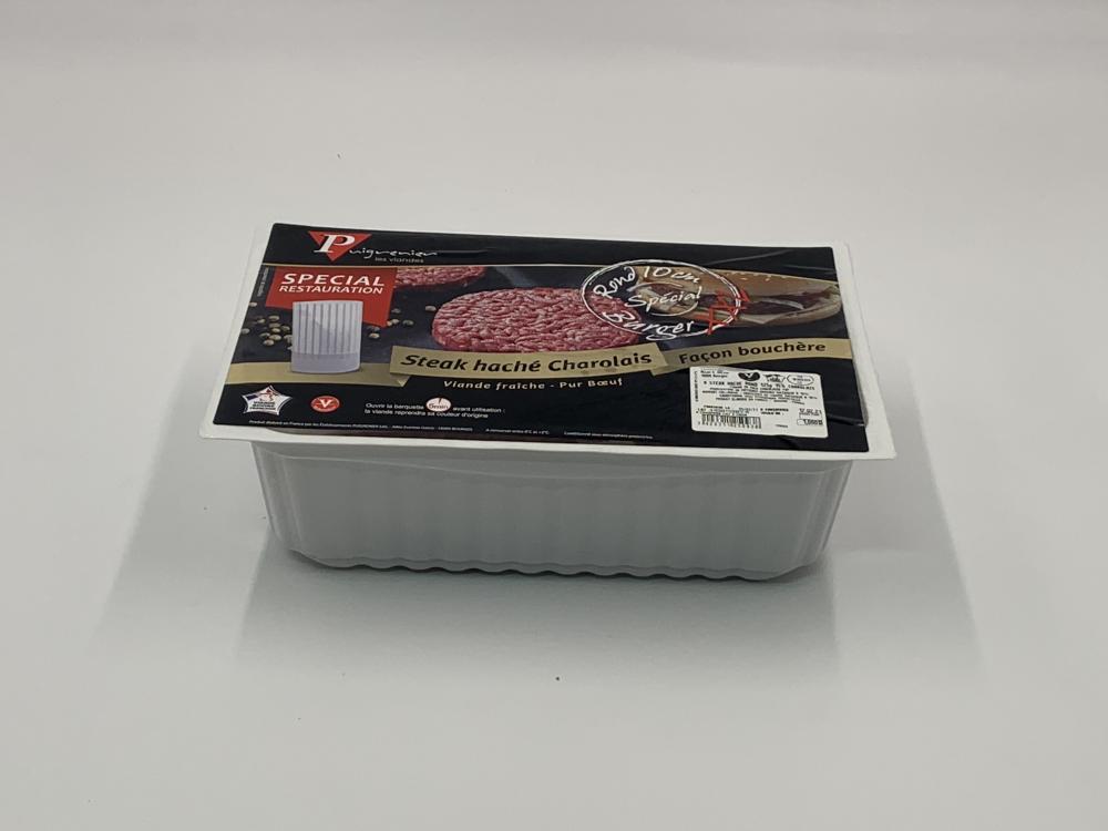 Steak haché Rond Charolais 15% -  Puigrenier / 8 pièces (150g) - 1,2 kg