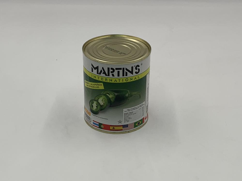 Piments Jalapenos Rondelles 4/4 - Martin's / 830g